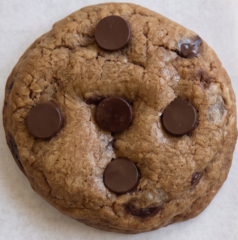 Espresso chocolate chip cookie with dark chocolate chips